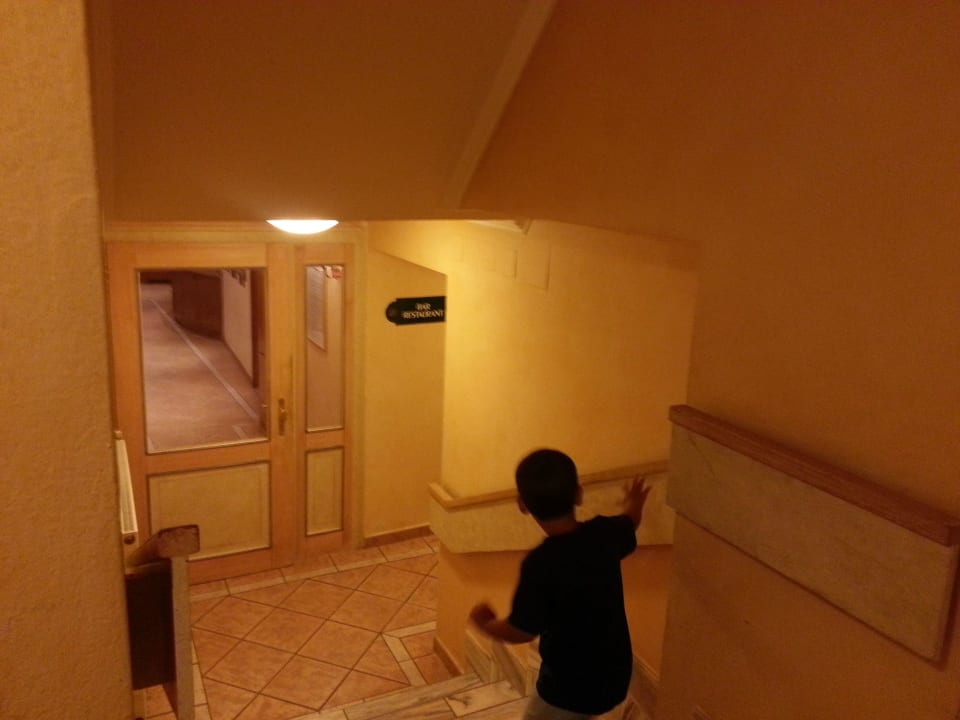 Weg zum Restaurant-Eingang Dilly - Das Nationalpark Resort