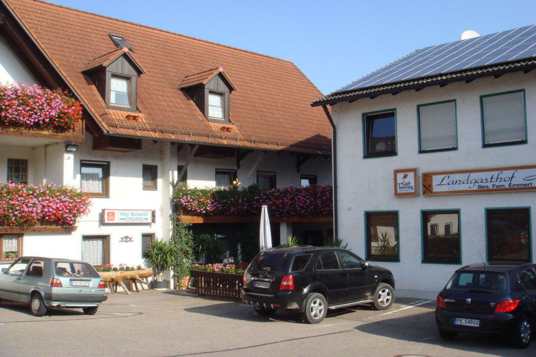 Blick von der Straße Gasthof Müller