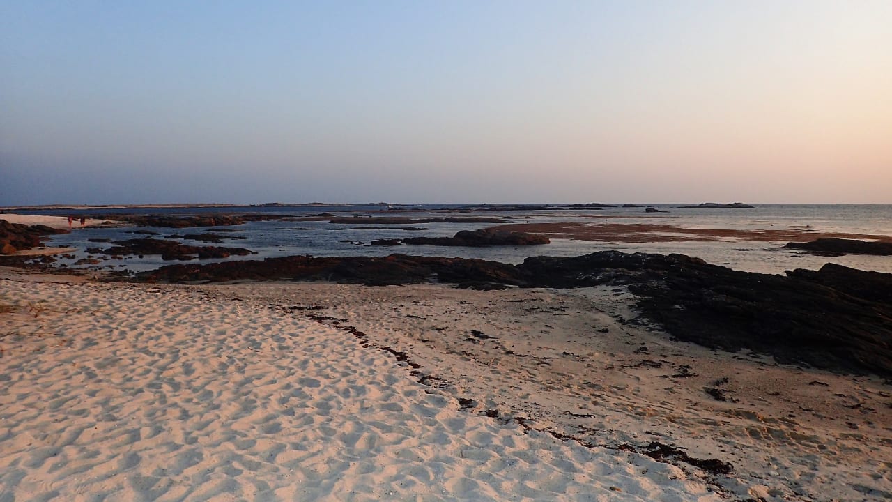 Bucht mit Felsen und "Algensuppe" Wyndham Garden Salalah Mirbat