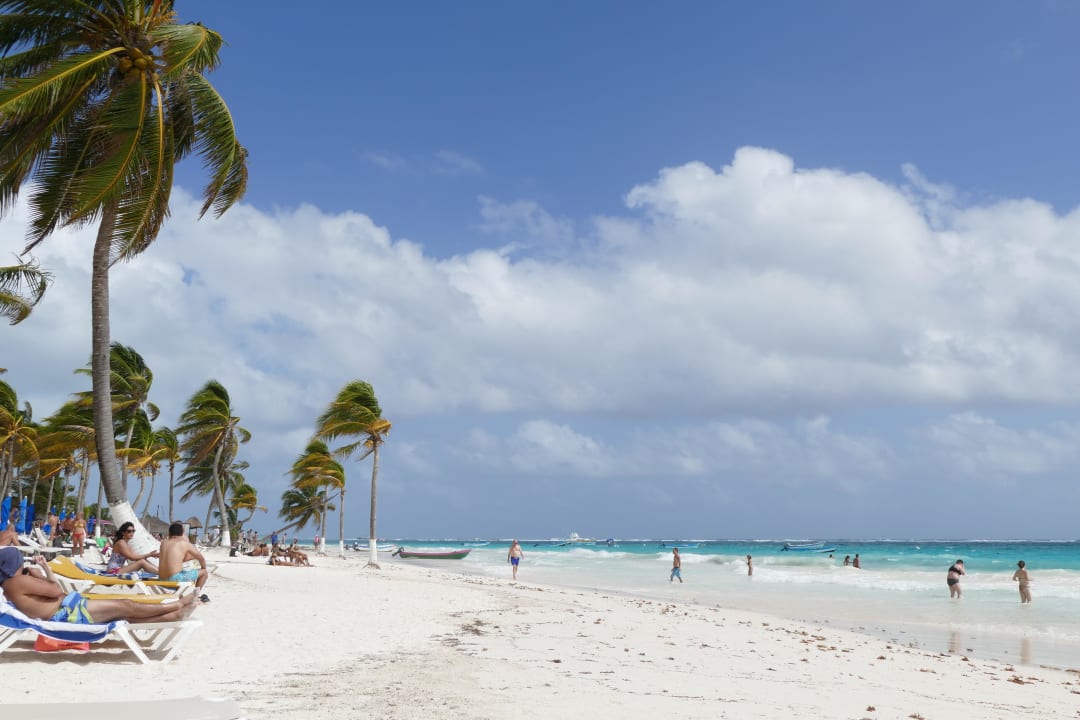Sehr schöner Strandabschnitt Hotel El Paraiso Tulum
