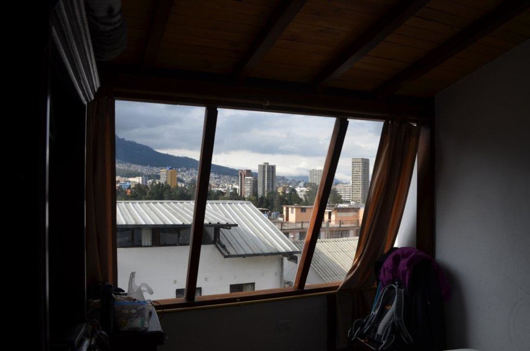 Blick aus dem Fenster auf Quito L'Auberge Inn