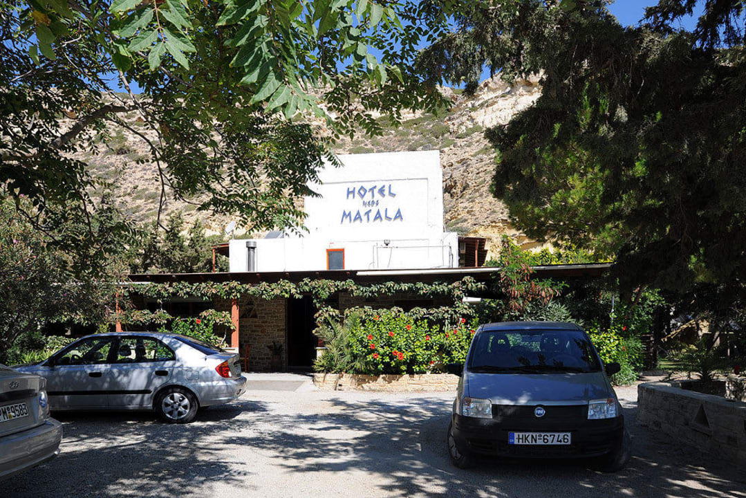 Hoteleingang Hotel Neos Matala