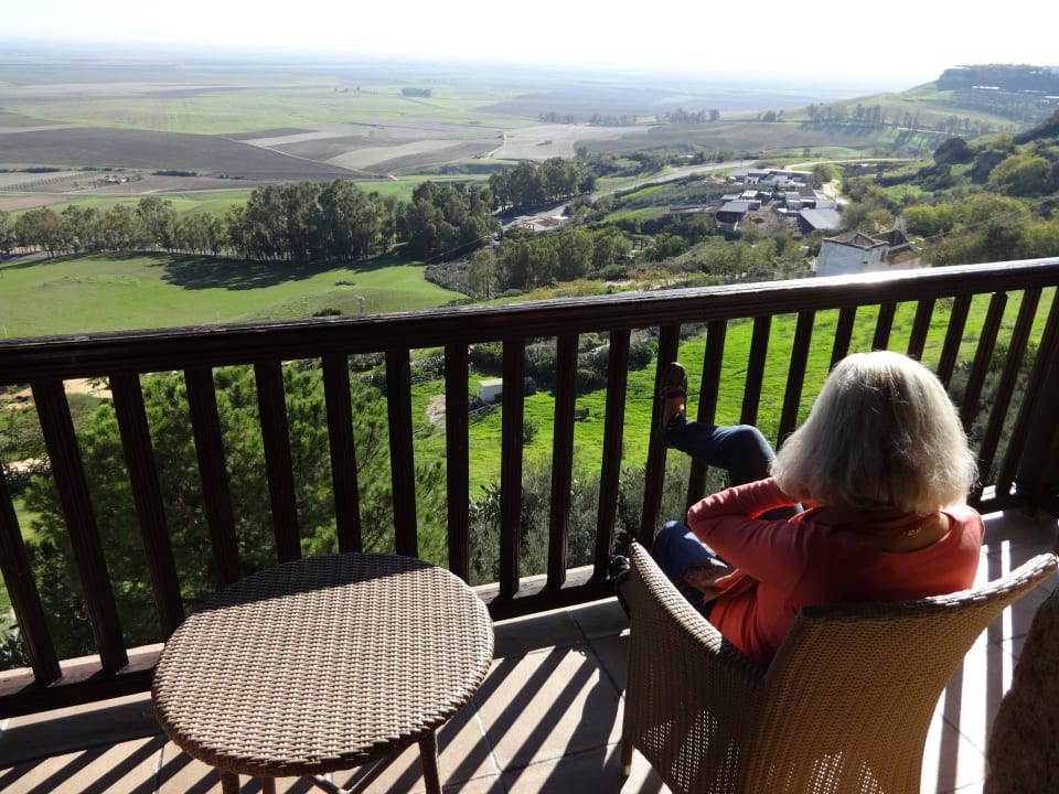 Blick vom Balkon Hotel Parador de Carmona