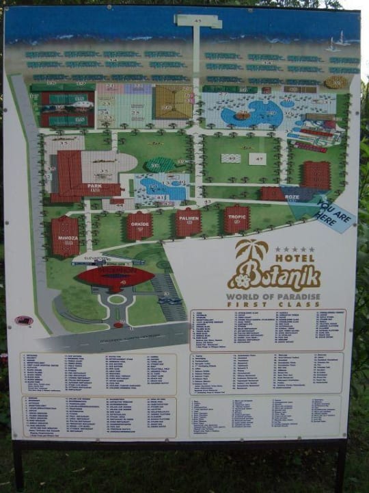 Übersicht Hotelanlage Botanik Hotel & Resort