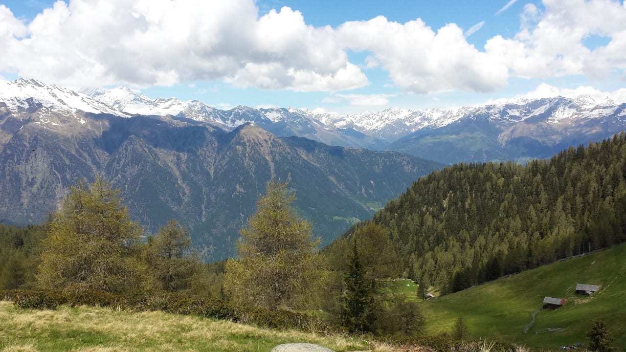 Blick ins Passeiertal Alpenhof Lodge Passeiertal