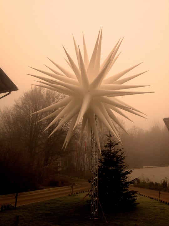 Neujahrsüberraschung von Balkon aus gesehen Hotel Das Ludwig