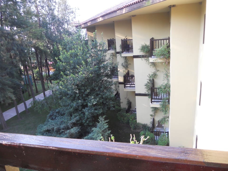 Vom Balkon in den Garten Alba Resort Hotel