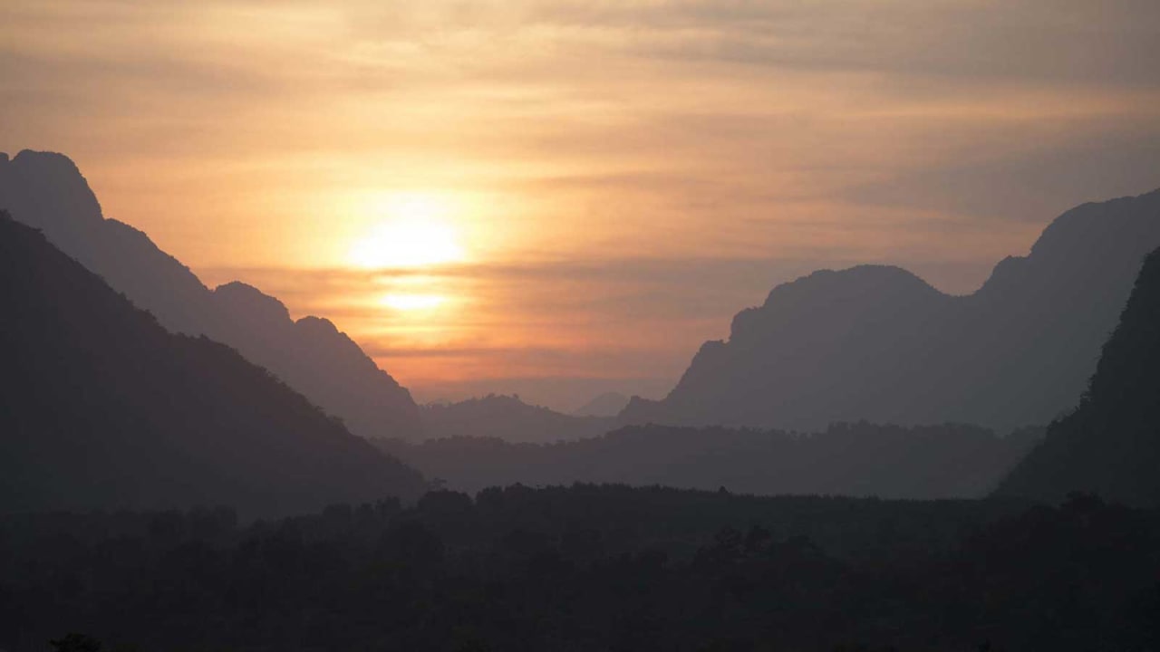 Ausblick Amari Vang Vieng
