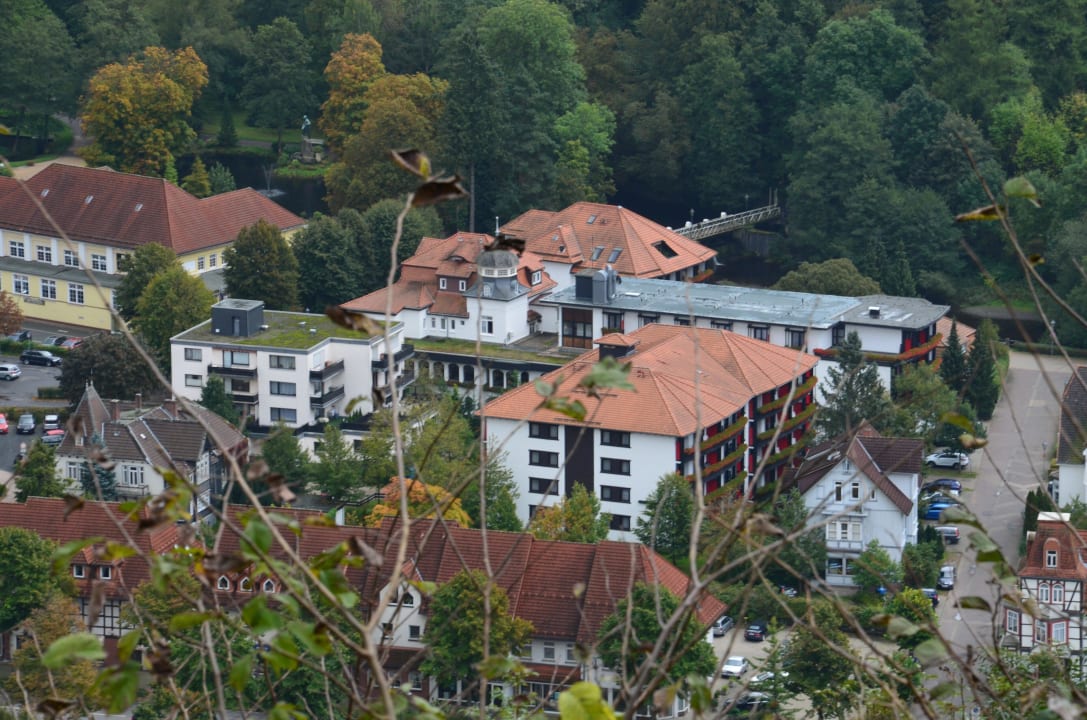 Blick vom Hausberg auf´s Hotel Mühl Vital Resort
