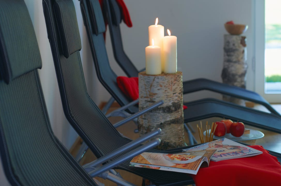 Unser Ruheraum nahe der Aussensauna Hotel Zur Schanz