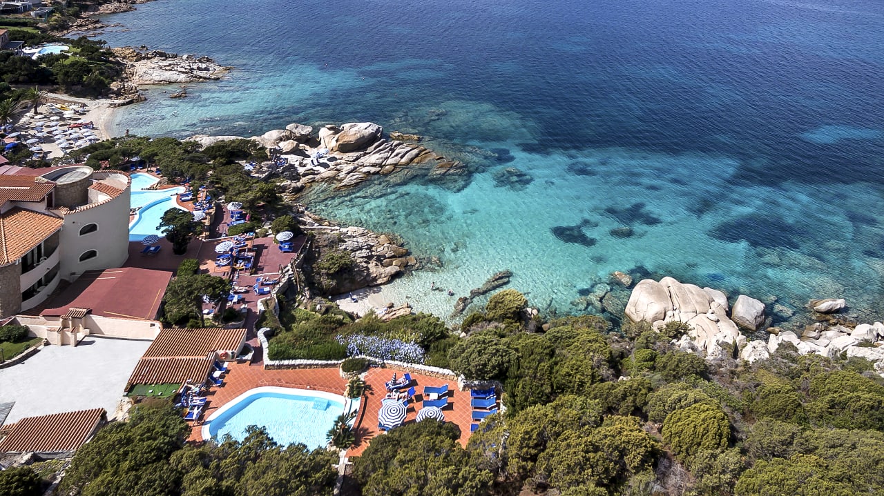Ausblick Grand Hotel Smeraldo Beach