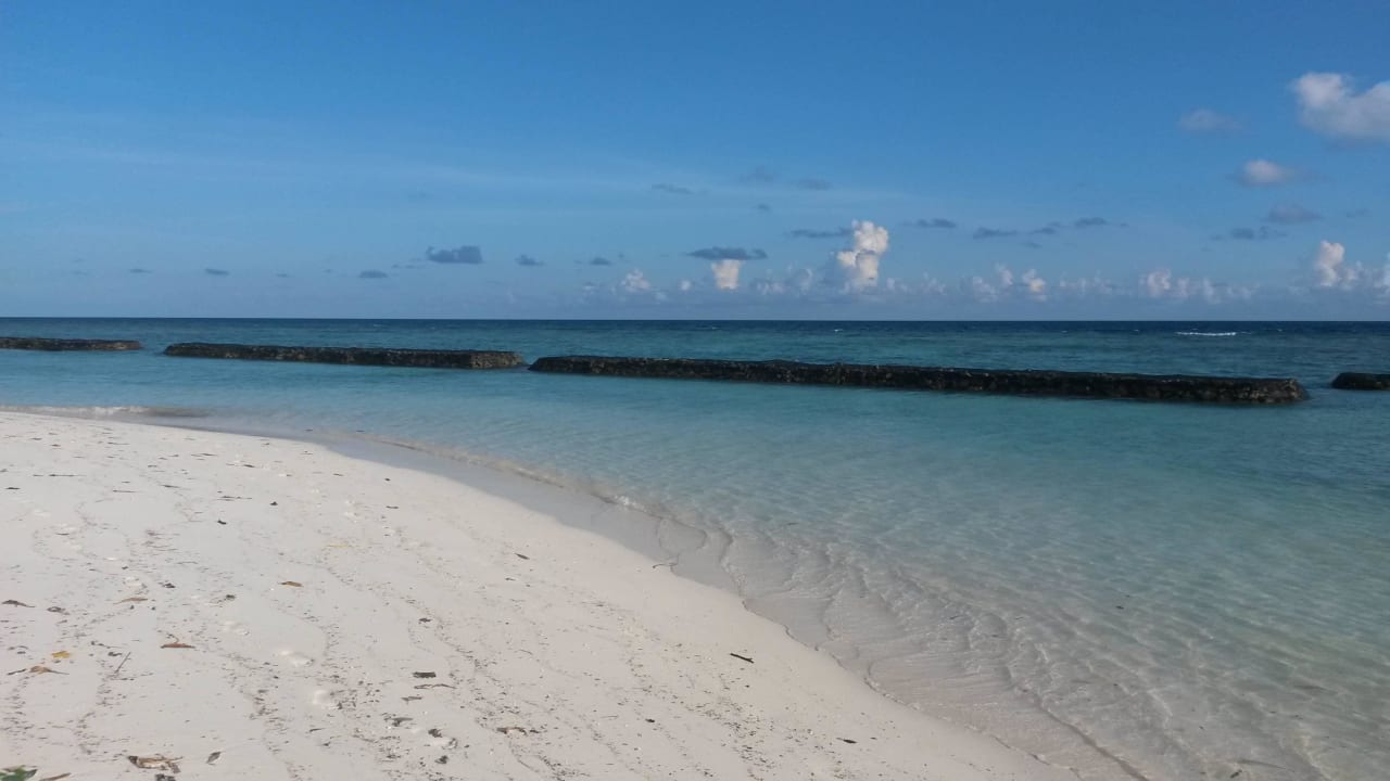 Strand Lagunenseite Kuramathi Maldives