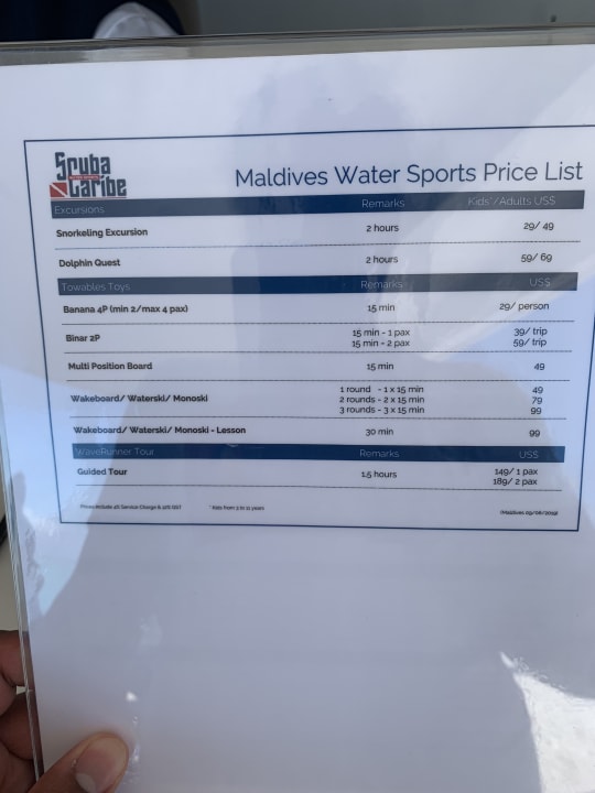 Sport & Freizeit Hotel Riu Palace Maldivas