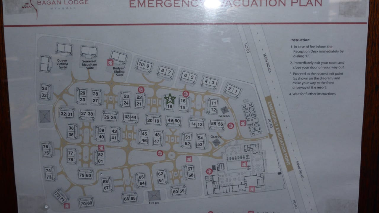 Plan Anlage Bagan Lodge