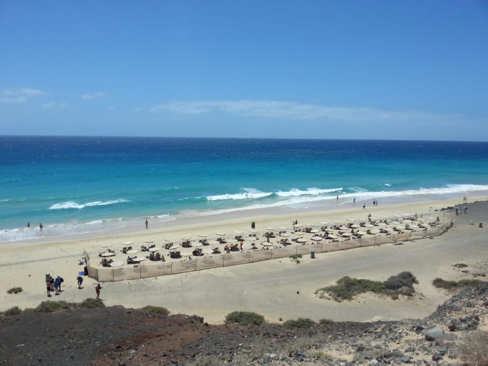 Blick von der Anhöhe nach dem Weg allsun App.-Hotel Esquinzo Beach