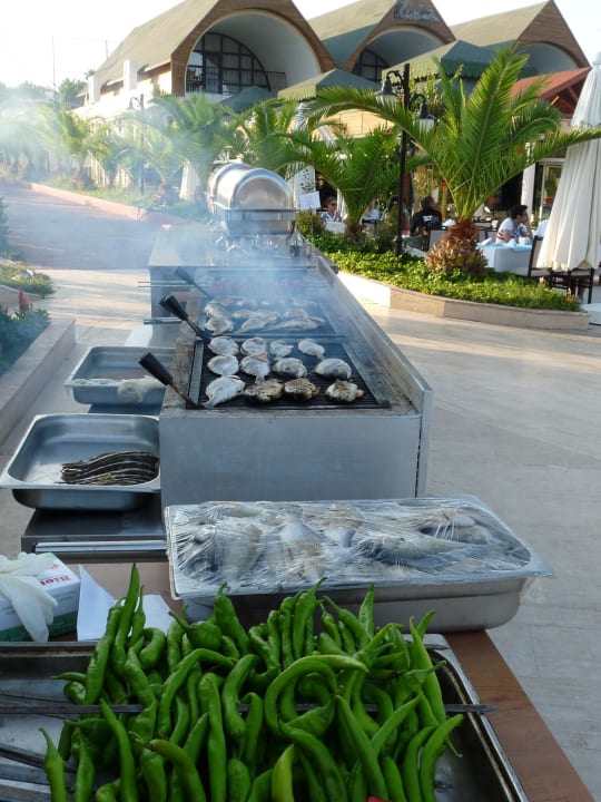 Aussenbuffet frisch gegrillt Oz Hotels Incekum Beach