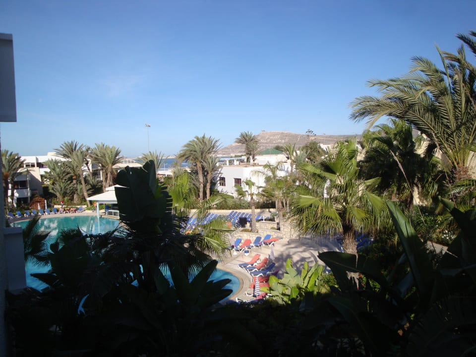 Ausblick vom Residencen Eingang Les Dunes d'Or