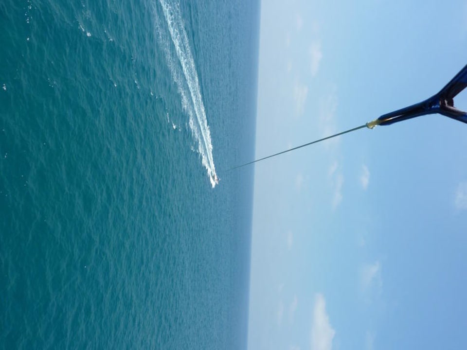 Ausblick beim Para-Sailing VONRESORT Golden Beach
