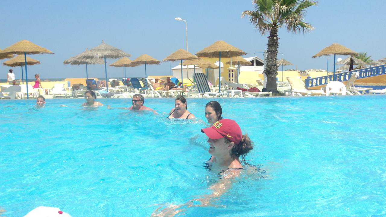 Wassergymnastik am pool Club Lookea Beach Azur