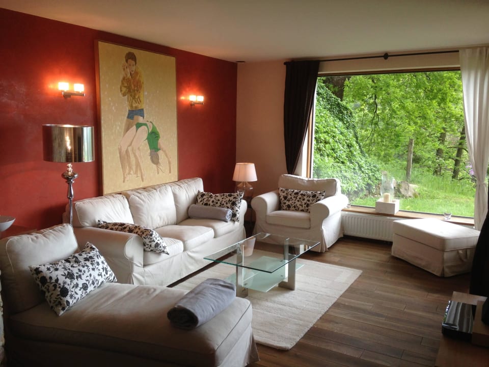 Im Wohnzimmer Thombauer Ferienhäuser- THOMBAUER HUBE