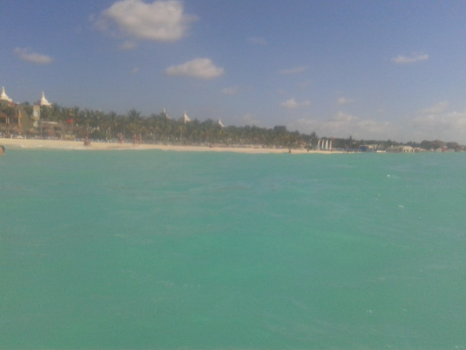 Hotelstrand vom Meer aus Viva Azteca by Wyndham - All Inclusive Resort