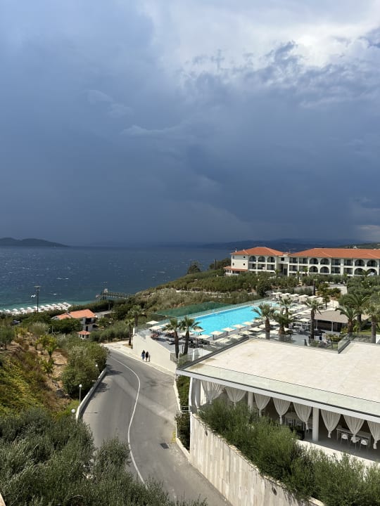 Ausblick Akrathos Beach Hotel