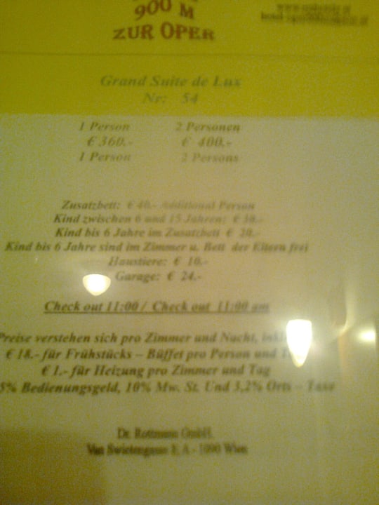 Unsere suite Suite Hotel 900 m zur Oper