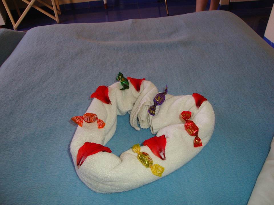 Schöne Deko vom Zimmermädchen Dunes D'or Ocean Club