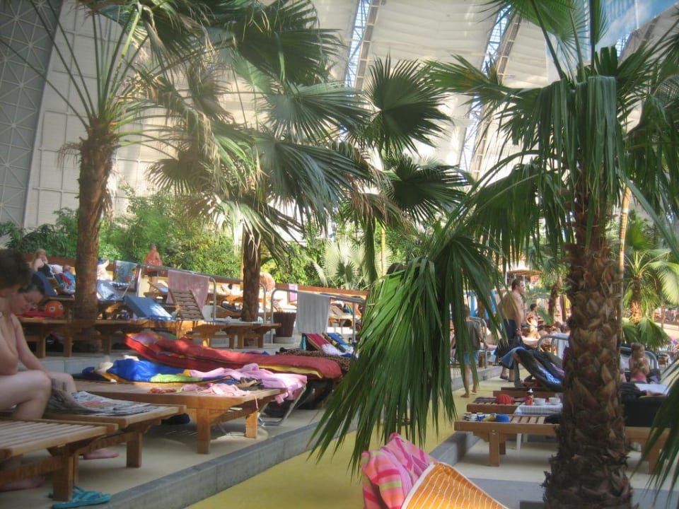 Liegen am Strand der Südsee Tropical Islands Resort