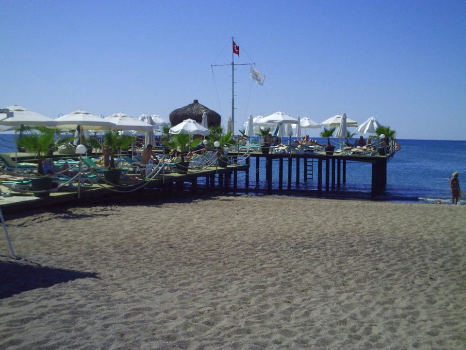 Blick auf den Steeg zum Meer Hotel Delphin Diva