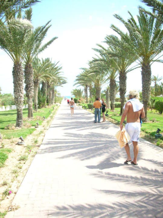 Weg zum Strand Hotel Royal Garden Palace