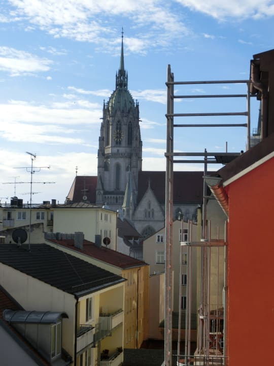 Blick auf St. Paul vom Zimmer im 4. Stock Vi Vadi Hotel Bayer 89