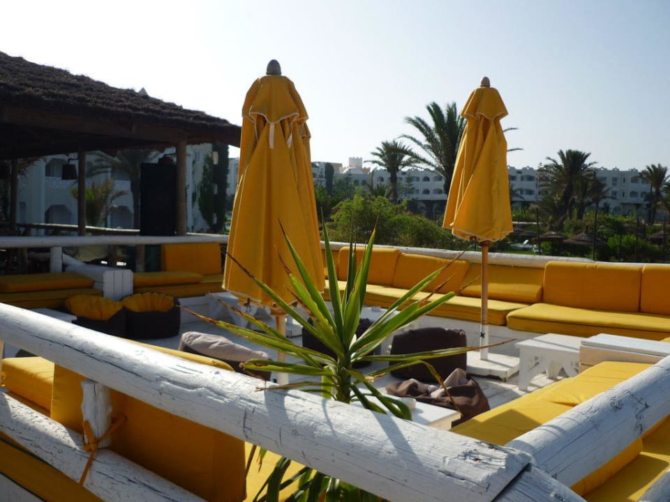 Terrasse der Beachbar Mahdia Beach & Aquapark