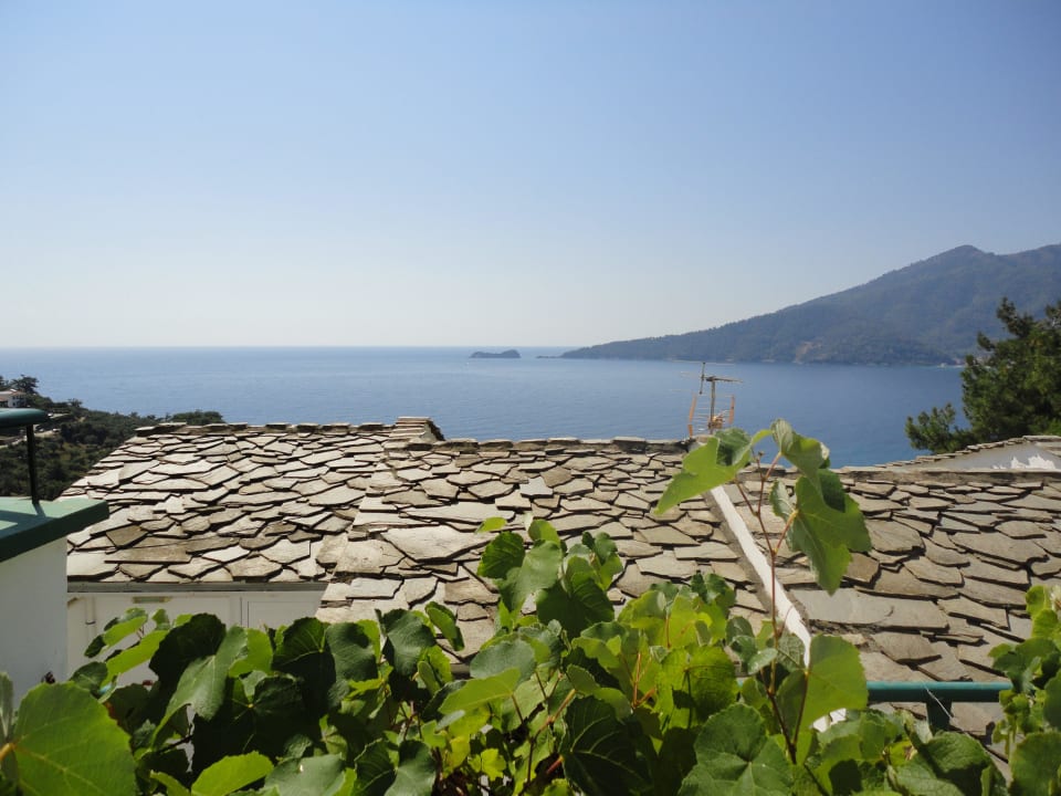 Aussicht vom Balkon Hotel Dionysos