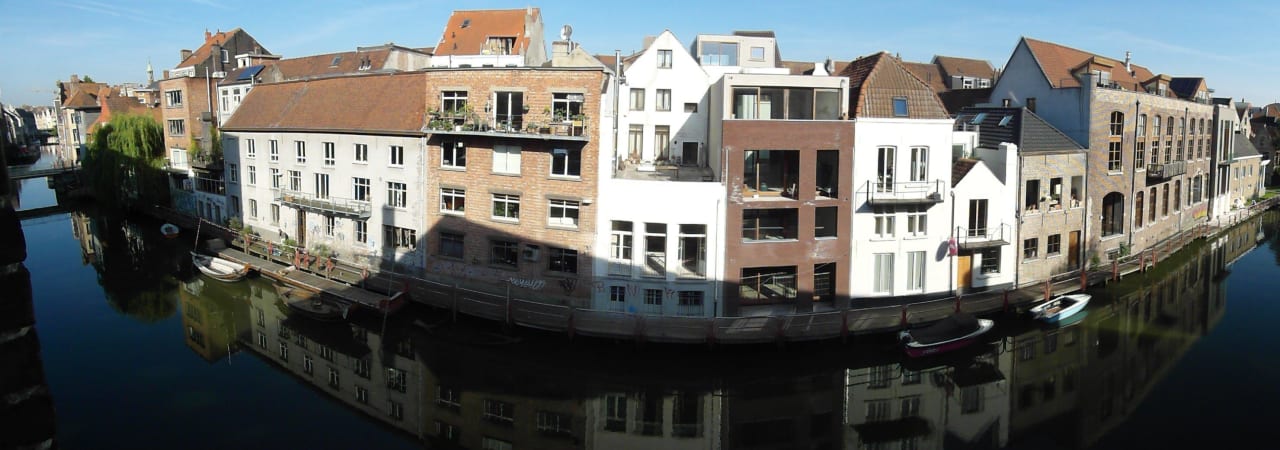 Panoramablick vom Zimmer Ghent River Hotel