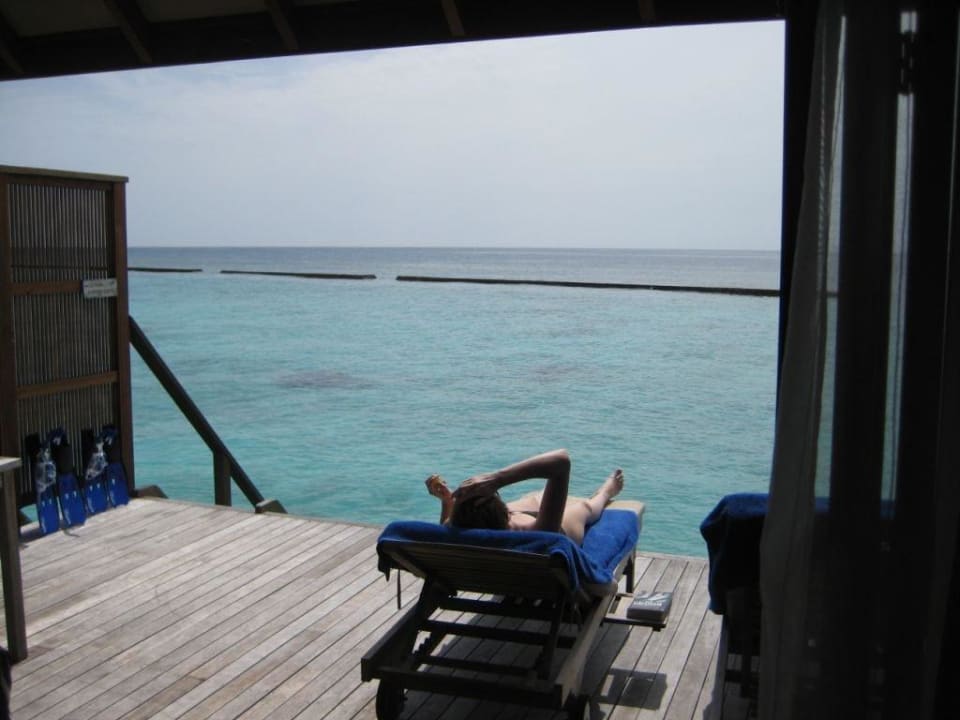 Ausblick Wasservilla 109 Veligandu Maldives Resort Island
