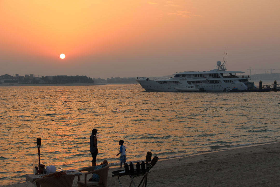 Amazing sunset by dining Anantara The Palm Dubai Resort