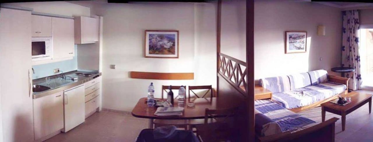 Wohnzimmer/Küche Aparthotel Can Picafort Palace
