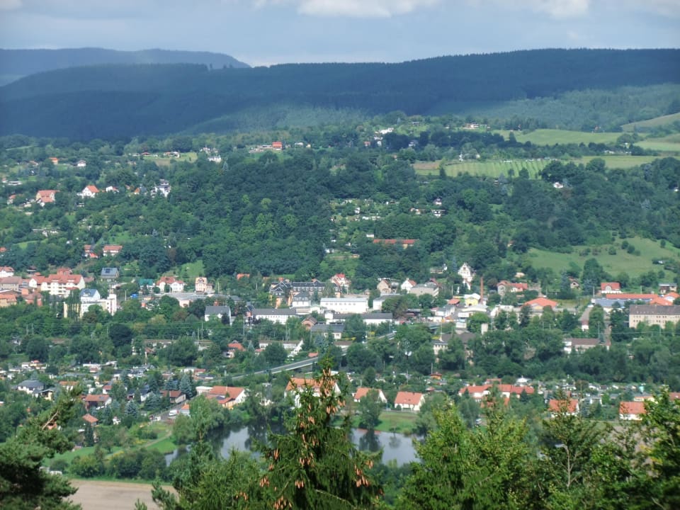 Aussicht von der Terrasse Hotel Am Marienturm