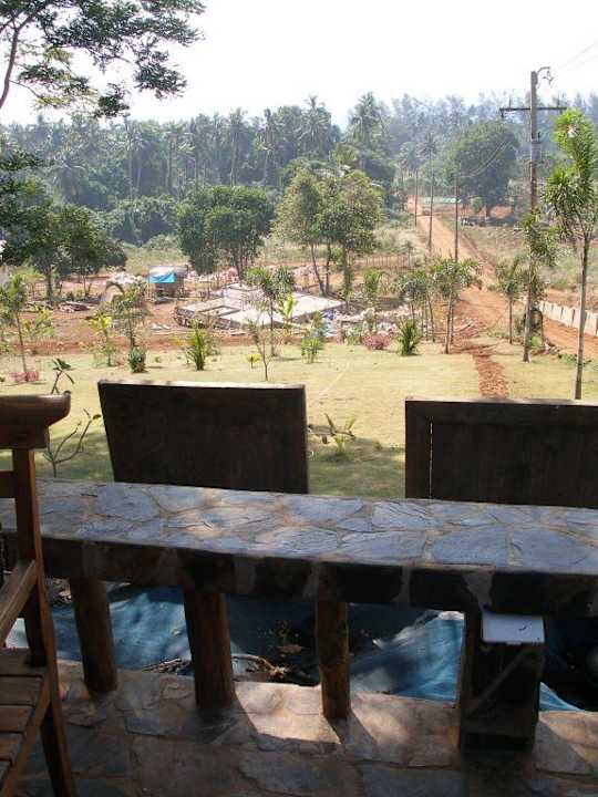 Blick von einer Restaurant-Terrasse Hotel Good Time Resort