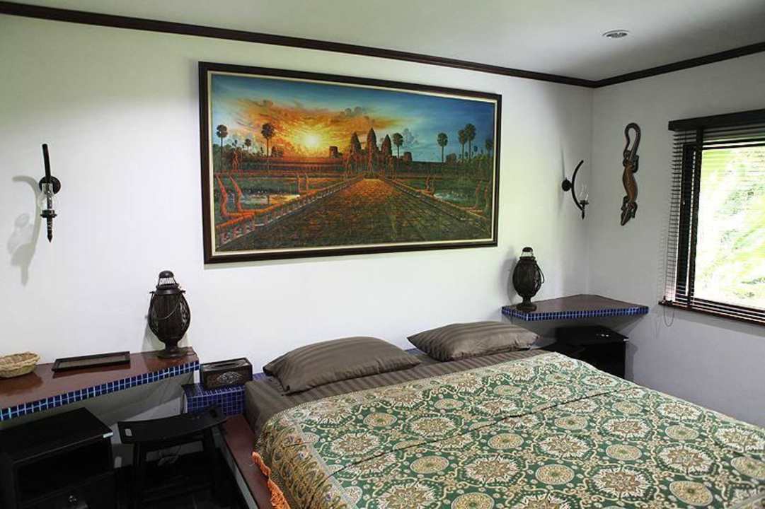 Schlafzimmer von Bungalow Nr 1 Adventure Resort Thailand