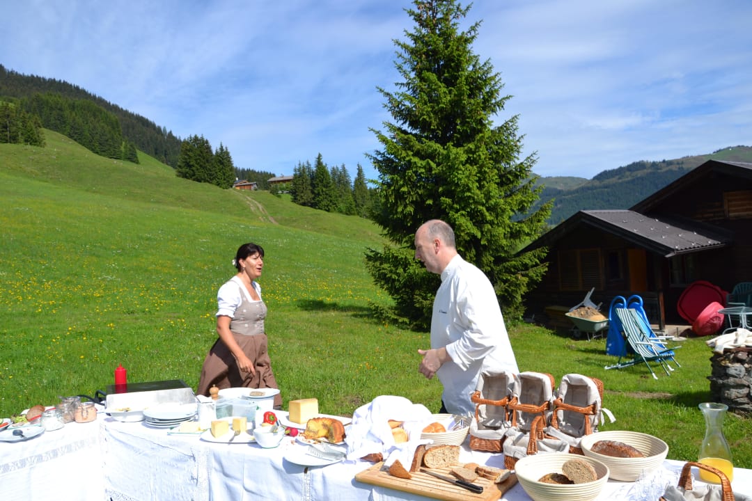 Almfrühstück mit Jacky und Hans Hotel Unterschwarzachhof