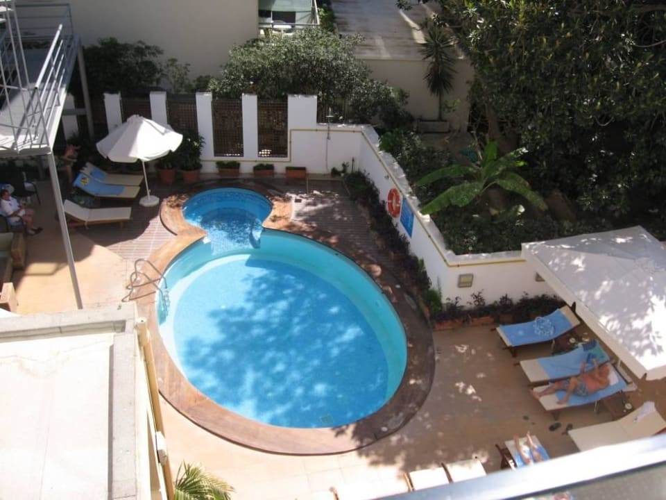 Blick vom Zimmer  Ibiscus Hotel Rhodos