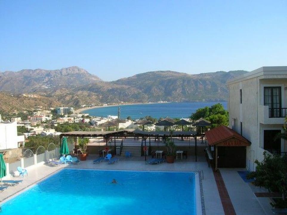 Ausblick vom Balkon Hotel Seven Stars