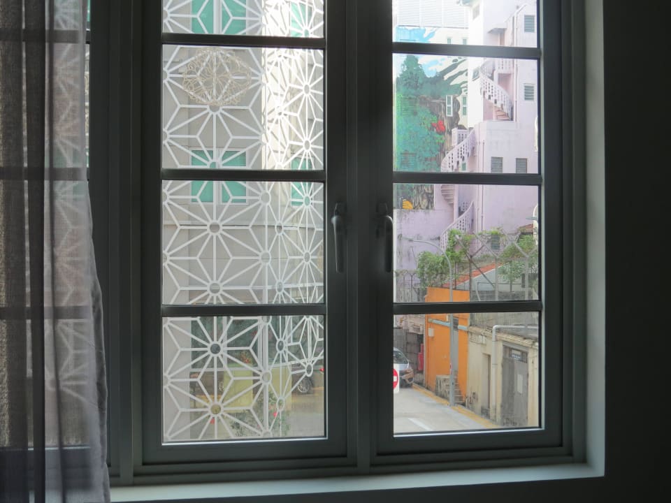 Blick aus unserem Fenster Hotel Bencoolen @ Hong Kong Street