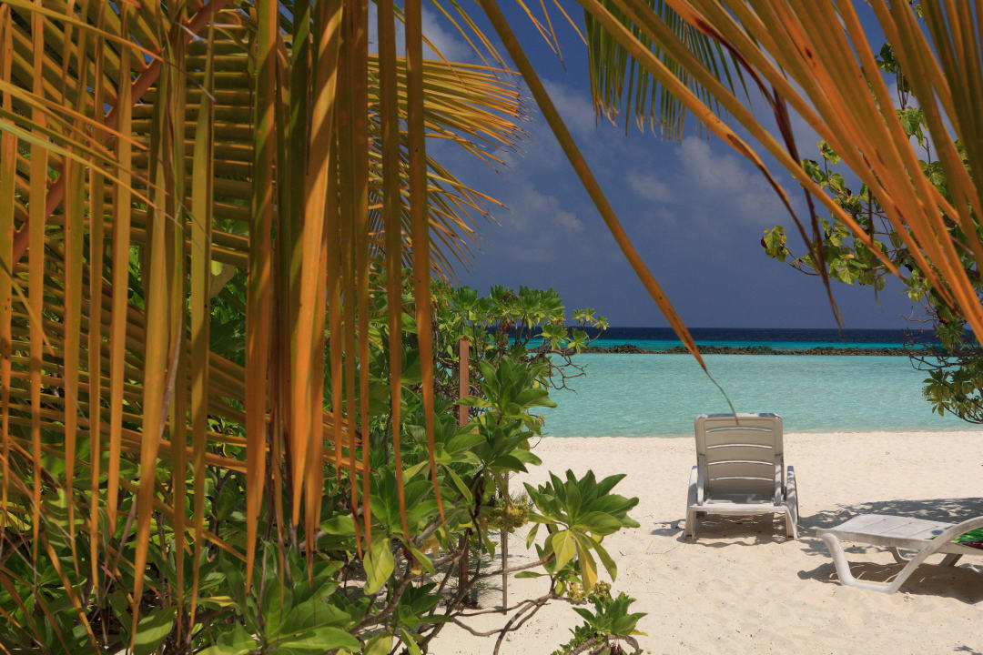 Strand vor Bungalow Summer Island Maldives