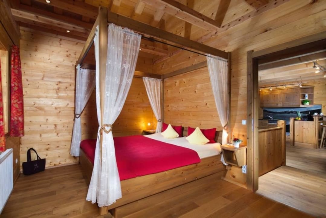 Himmelbett in Ferienwohnung Berchtesgaden Ferienwohnung Oberreitlehen