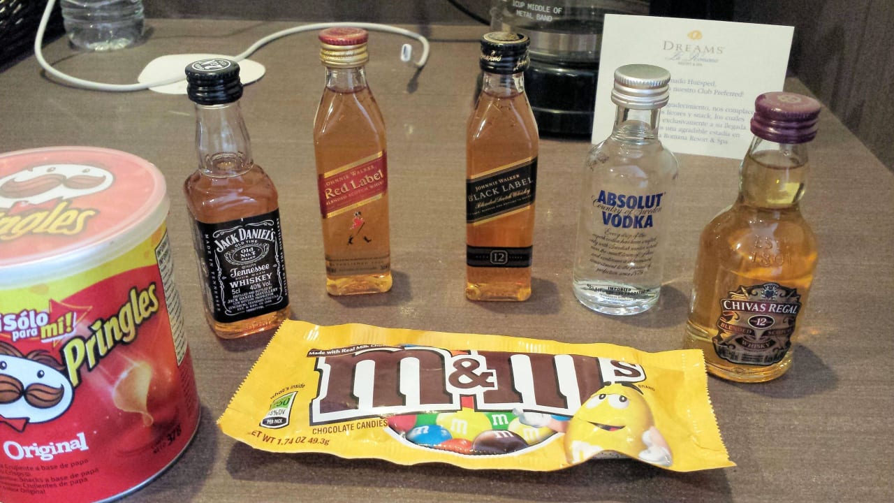 Aufwertung der Minibar im Preferred-Club Dreams La Romana Resort & Spa