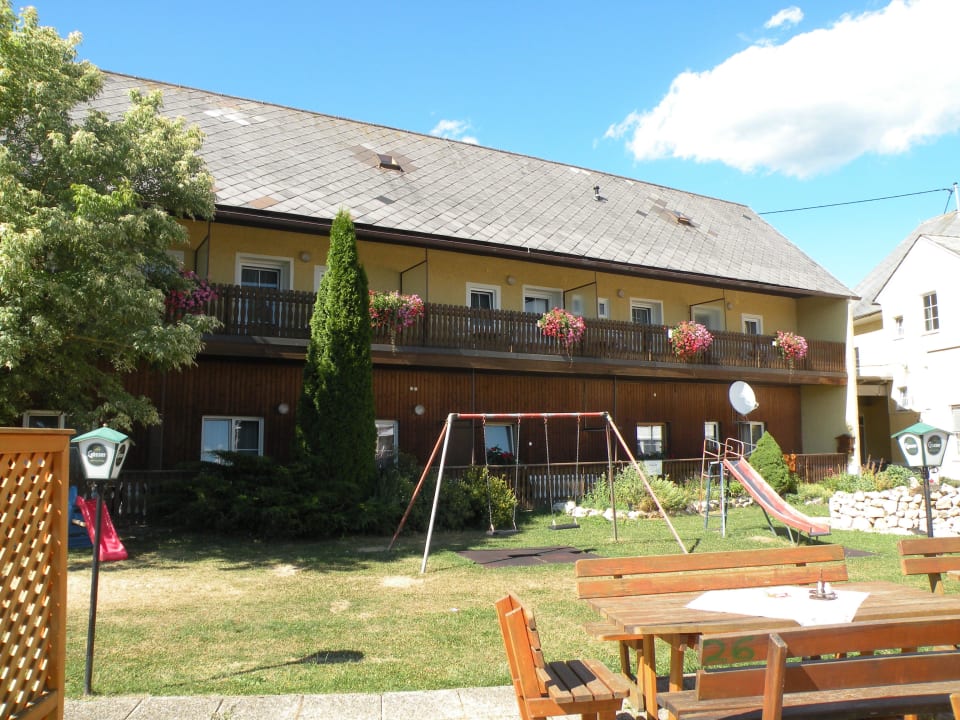 Der Blick zu unserem Balkon Hotel Reitingblick