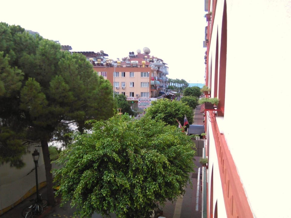 Aussicht vom Balkon Hotelzimmer Hotel Aslan City Kleopatra